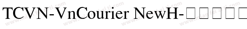 TCVN-VnCourier NewH字体转换
